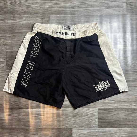 Y2K MMA Elite Black & White Shorts - Picture 1 of 7